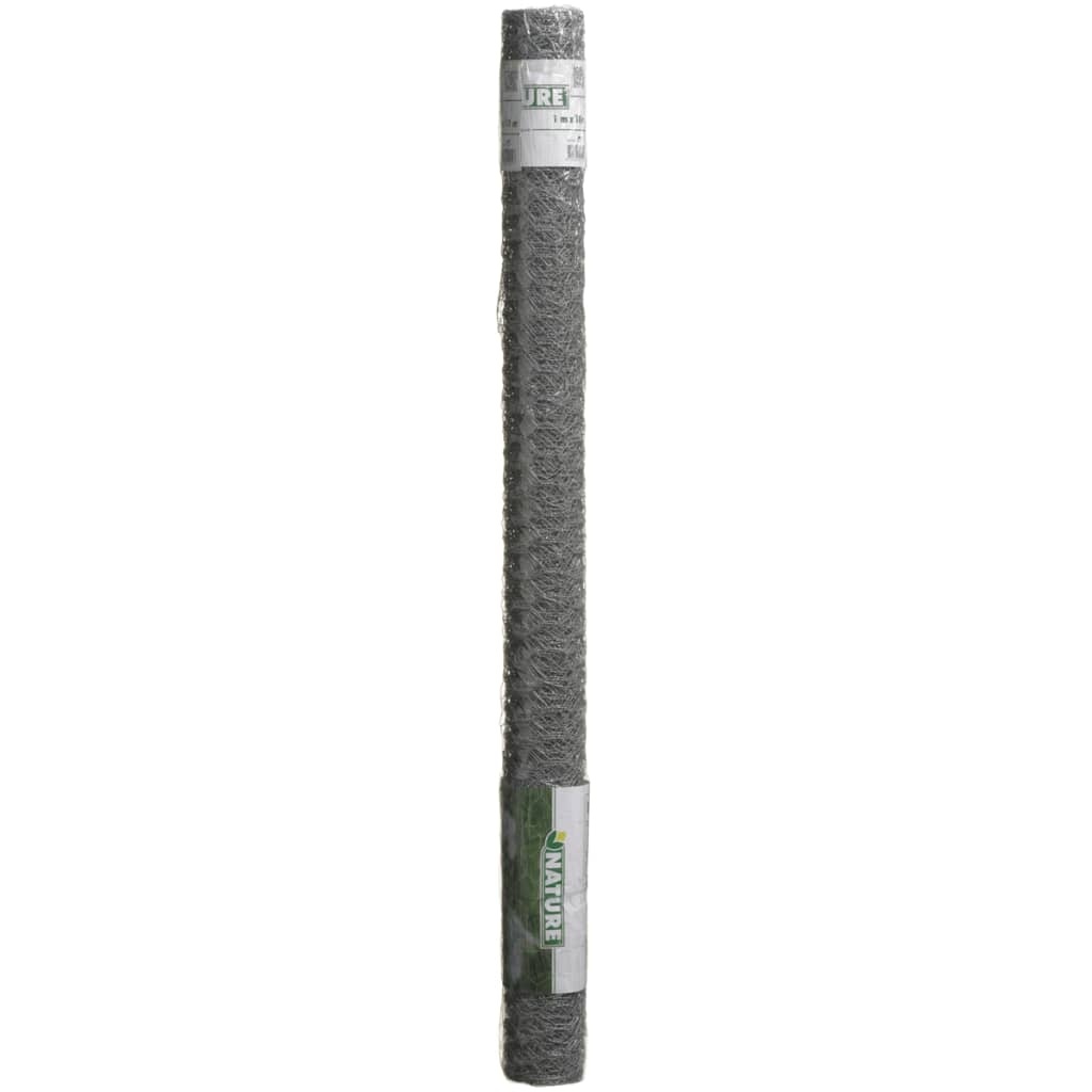 Gaas zeshoekig 0,5x2,5 m 25 mm gegalvaniseerd staal
