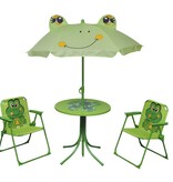 3-delige Bistroset voor kinderen met parasol groen