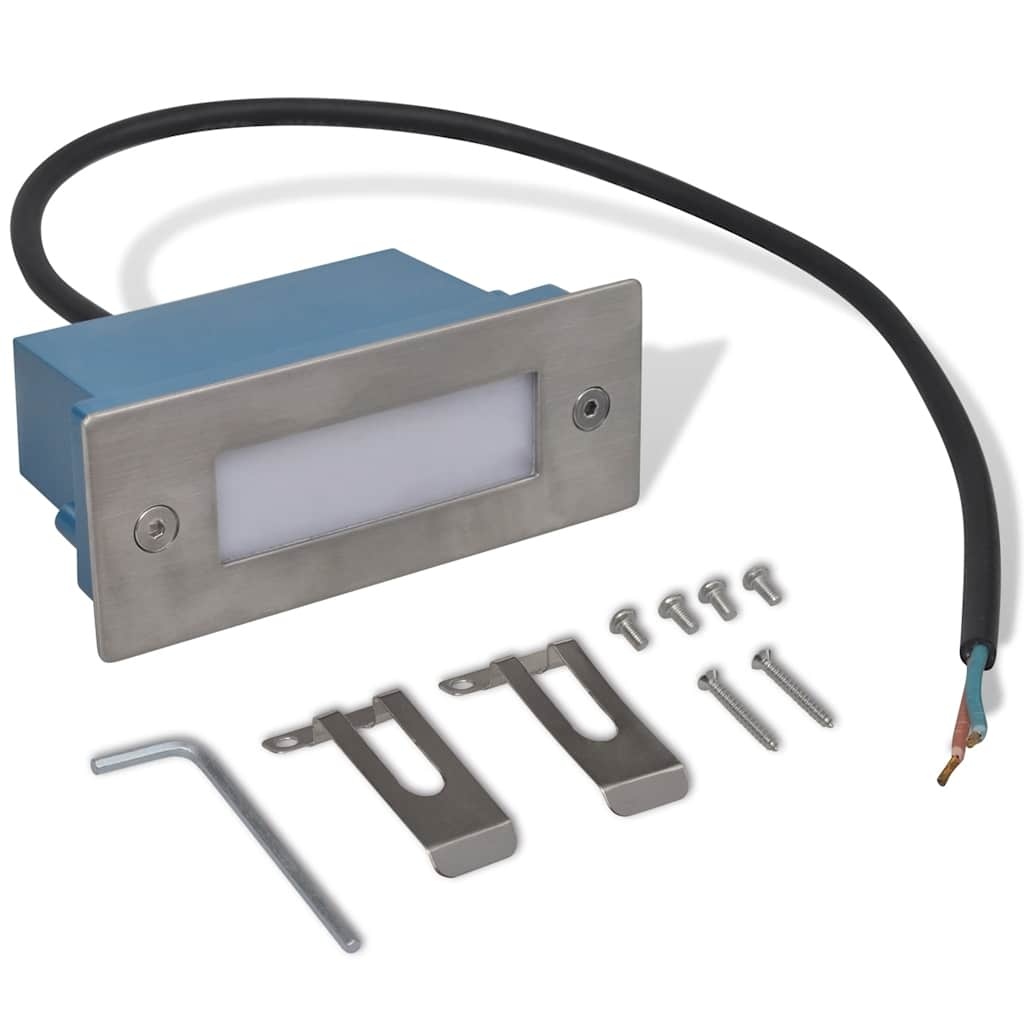 Trapinbouwspot 2 st LED 44x111x56 mm