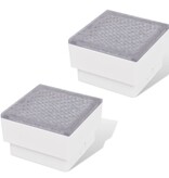 2x LED-lamp verzonken 100x100x68 mm