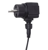 Zwembadwaterval met LED's rechthoekig 90 cm roestvrij staal