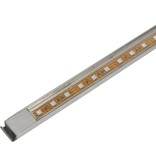 Zwembadwaterval met LED's rechthoekig 90 cm roestvrij staal
