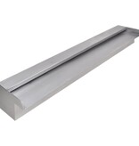 Zwembadwaterval rechthoekig 90 cm roestvrij staal