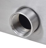 Zwembadwaterval rechthoekig 90 cm roestvrij staal