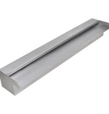 Zwembadwaterval rechthoekig 60 cm roestvrij staal