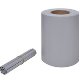Tuinscherm 70x0,19 m PVC lichtgrijs
