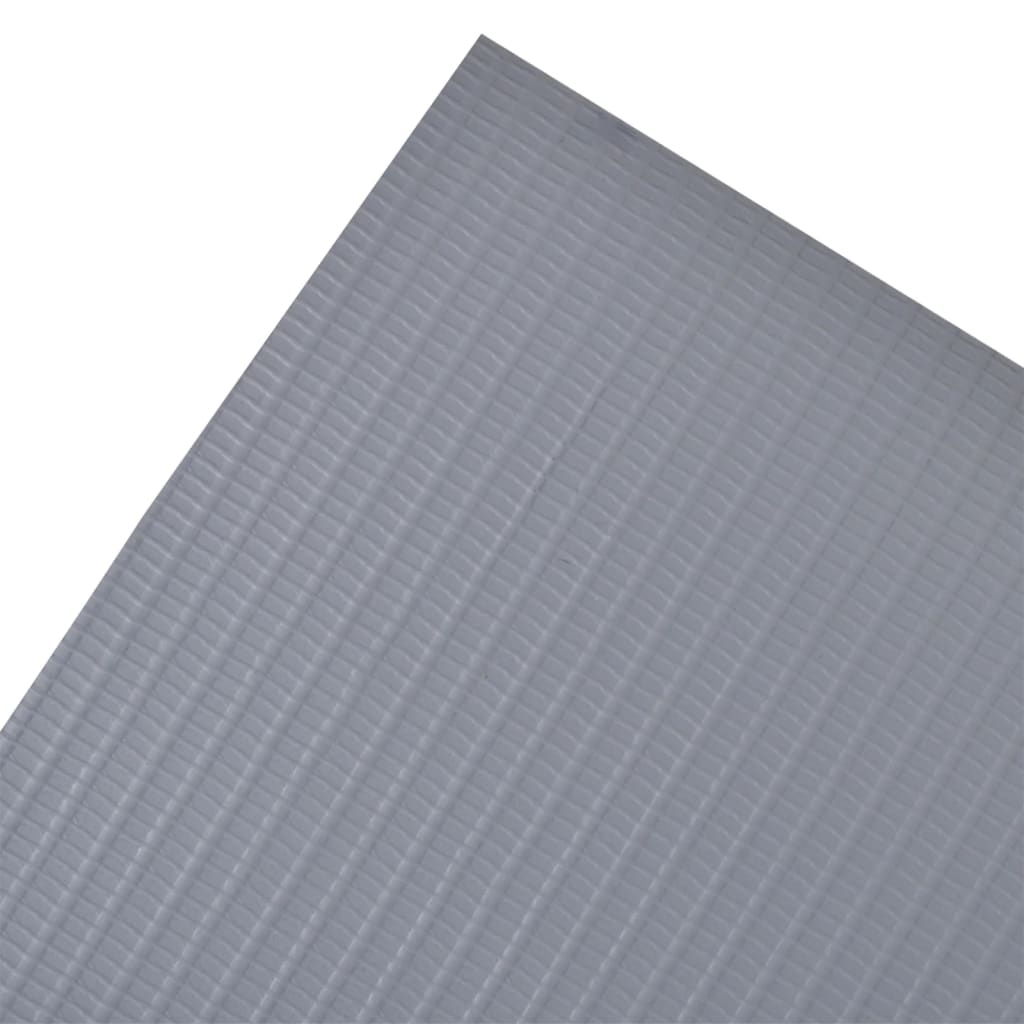 Tuinscherm 70x0,19 m PVC lichtgrijs