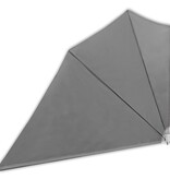 Balkonscherm inklapbaar 160x240 cm grijs
