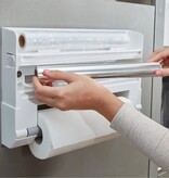 VidaXL Rolhouder voor aan de muur Parat wit 25703