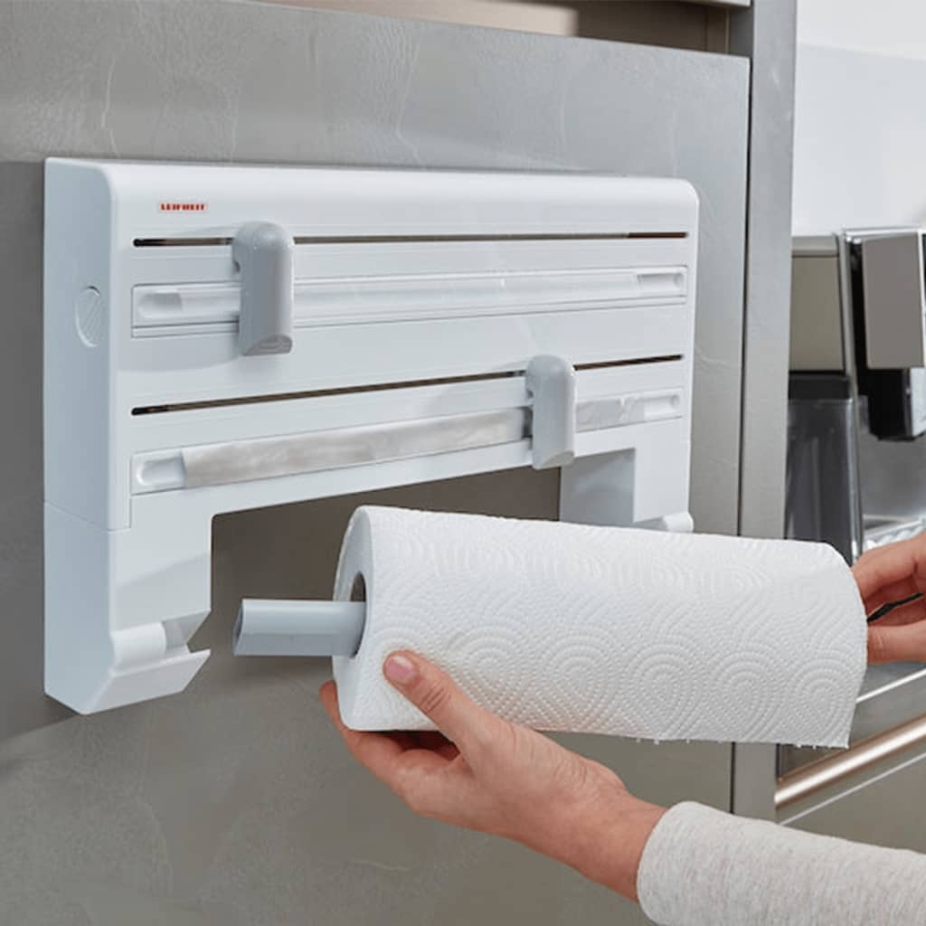 VidaXL Rolhouder voor aan de muur Parat wit 25703