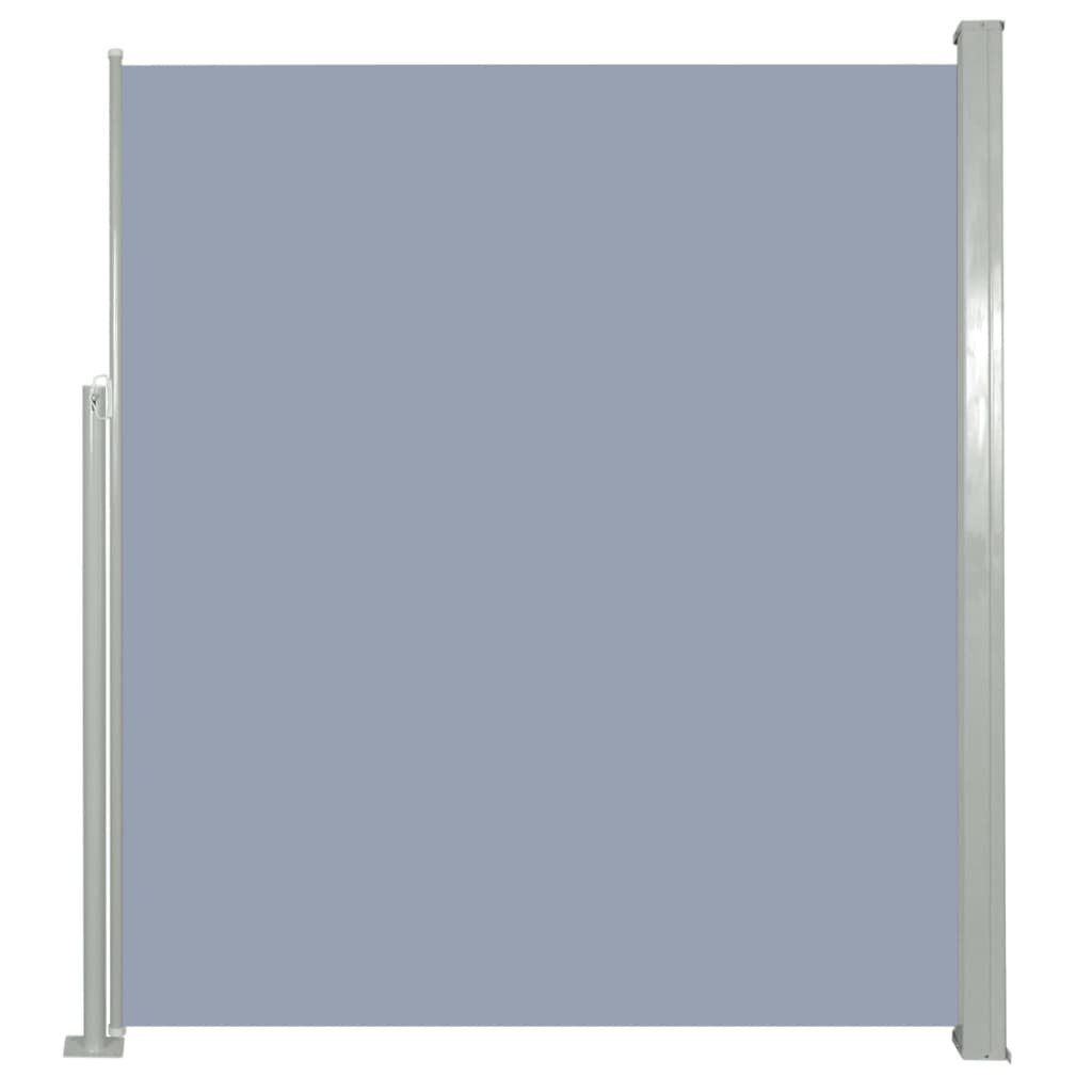 VidaXL Tuinscherm uittrekbaar 160x300 cm grijs