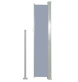 VidaXL Tuinscherm uittrekbaar 160x300 cm grijs