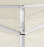 VidaXL Vouwtent met 4 zijwanden 3x3 m crème