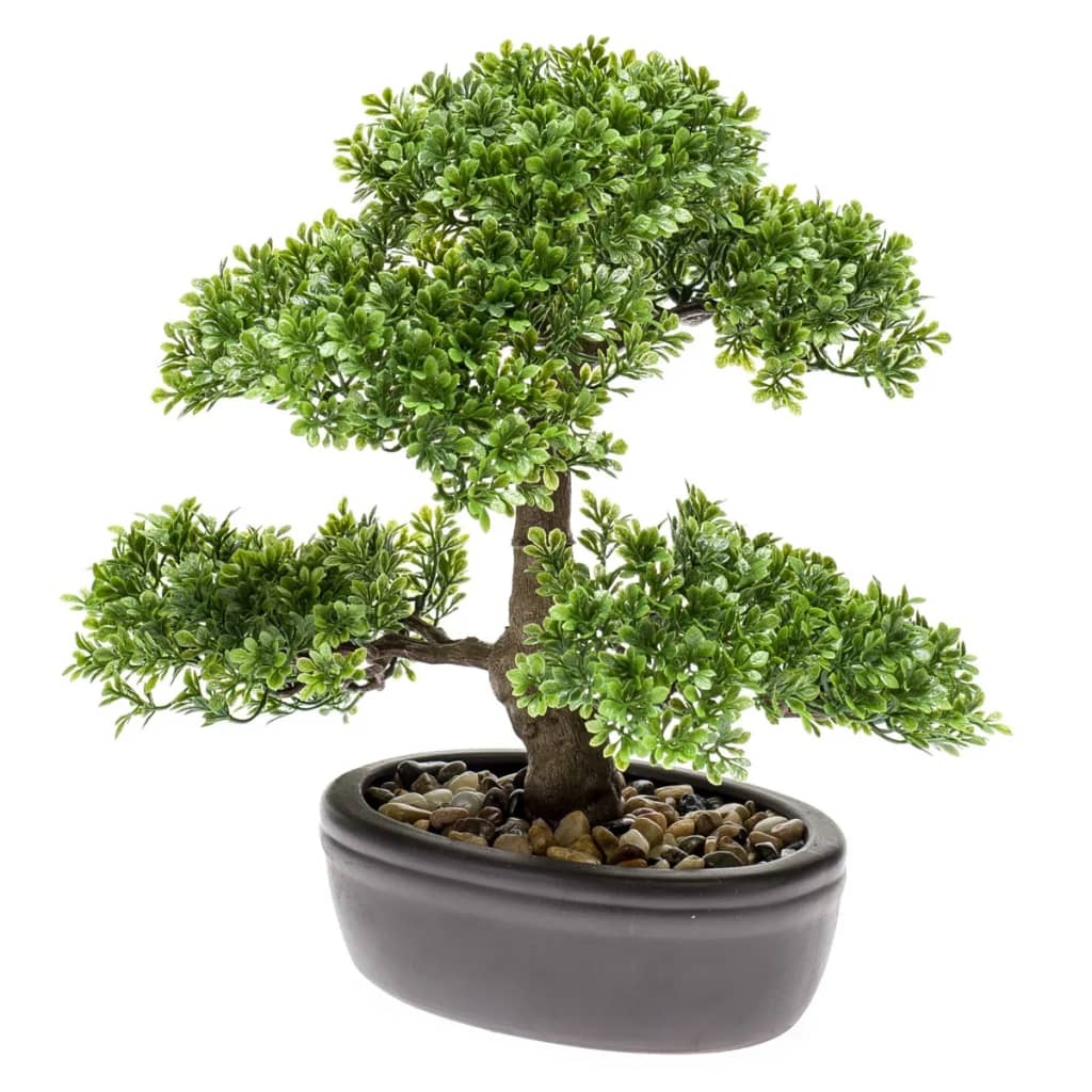 VidaXL Kunstplant mini bonsai ficus groen 32 cm 420002