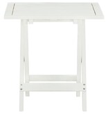 VidaXL Bistrotafel 46x46x47 cm massief acaciahout wit