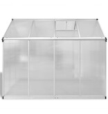 VidaXL Tuinkas met basisframe 4,6 m² versterkt aluminium