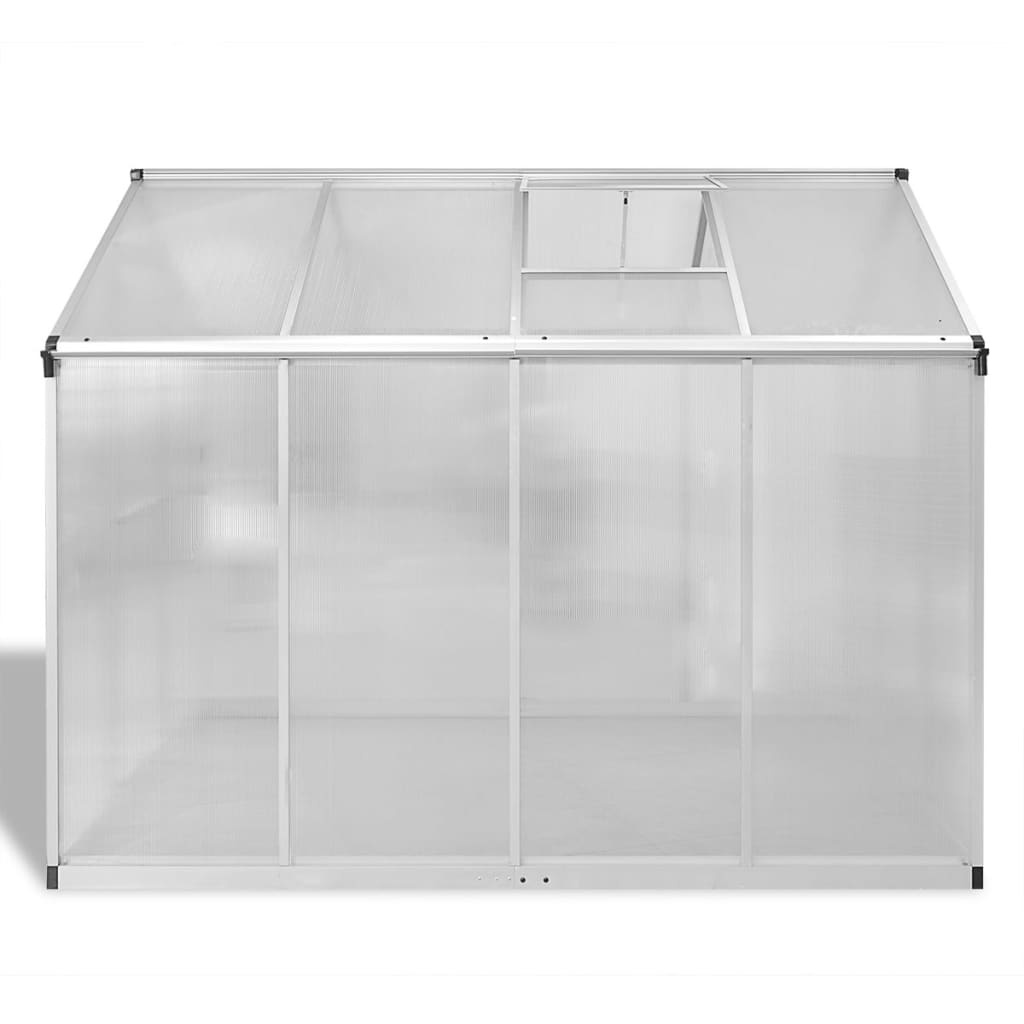 VidaXL Tuinkas met basisframe 4,6 m² versterkt aluminium