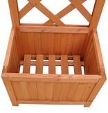 VidaXL Plantenbak met klimrek 40x30x135 cm