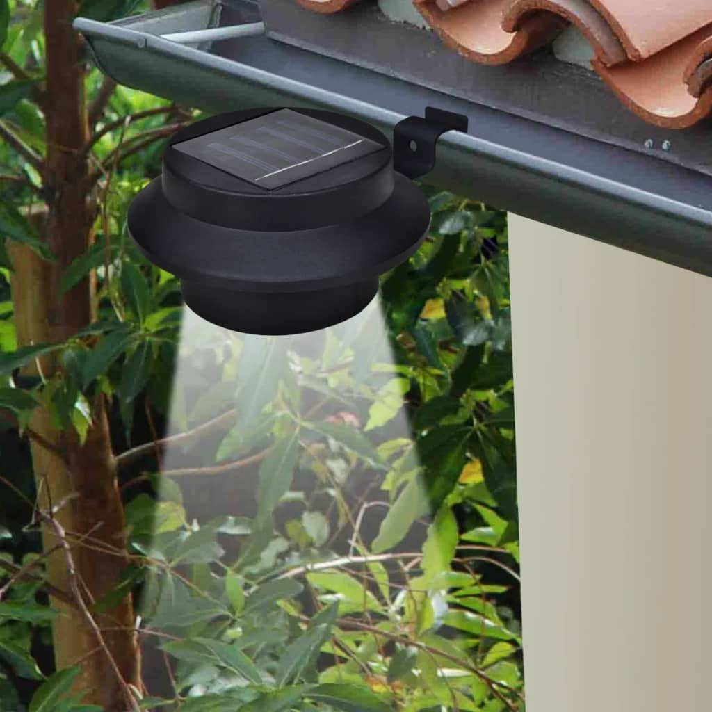 VidaXL Solar buitenlampset 6 stuks zwart