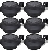VidaXL Solar buitenlampset 6 stuks zwart
