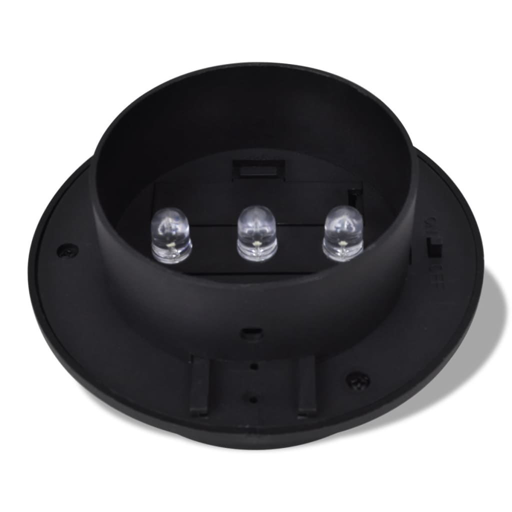 VidaXL Solar buitenlampset 6 stuks zwart