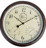 VidaXL Stationsklok met thermo-hygrometer 30,5 cm TF008