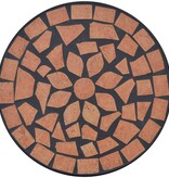 VidaXL Bijzeltafel mozaïek terracottakleurig