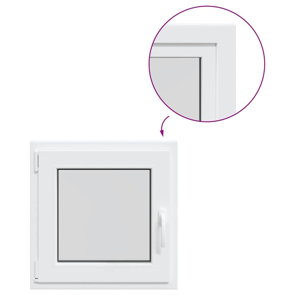 VidaXL Kelderraam "RISOR" 50x50 cm draai-kiep DIN links wit