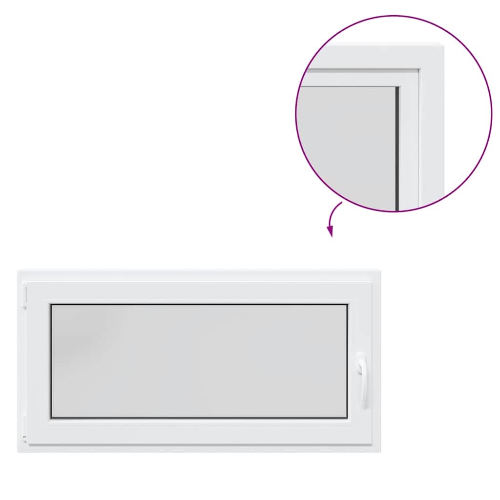 VidaXL Kelderraam RISOR 120x60 cm draaikiep-draai DIN links wit
