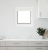 VidaXL Kelderraam "RISOR" 50x50 cm draai-kiep DIN links wit