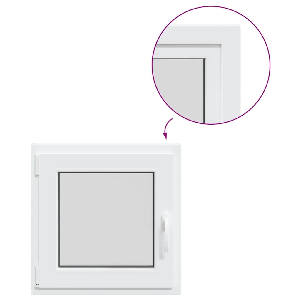 VidaXL Kelderraam "RISOR" 50x50 cm draai-kiep DIN links wit