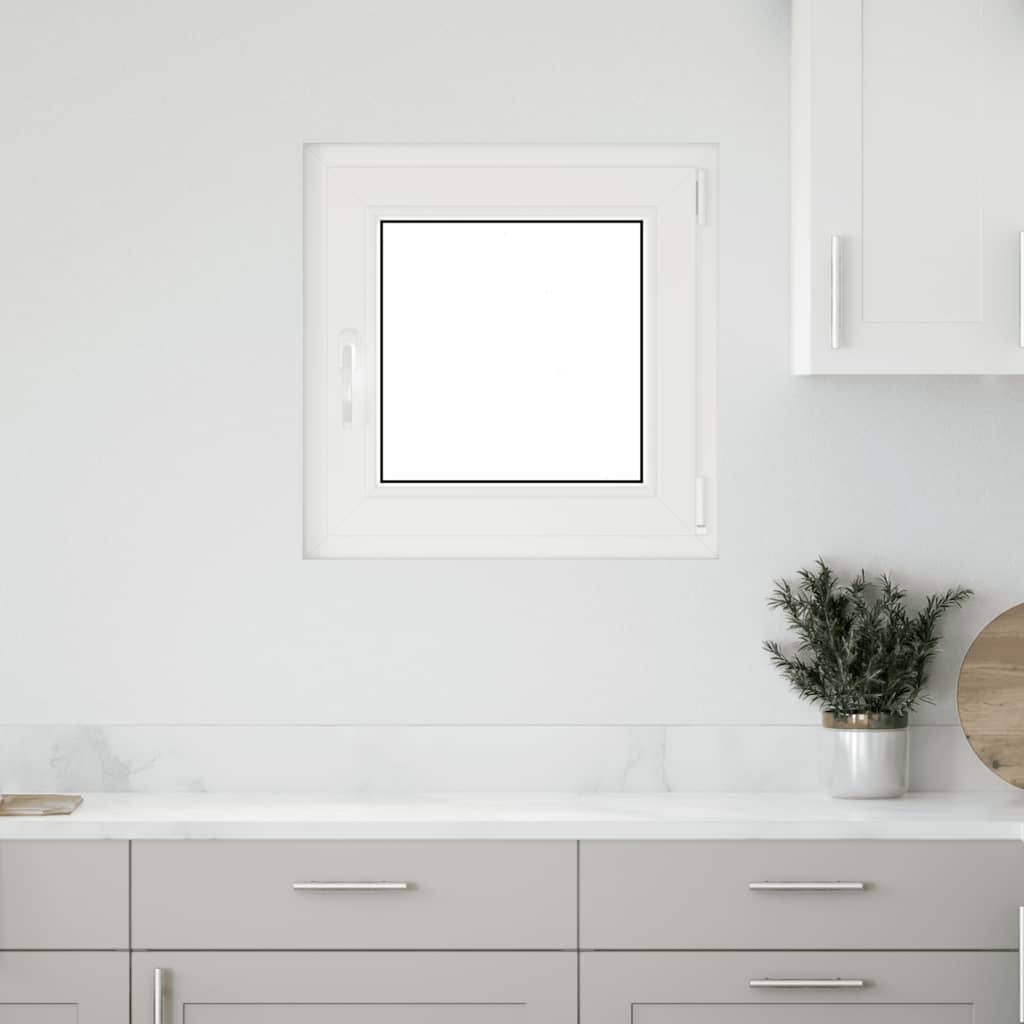 VidaXL Kelderraam "RISOR" 50x50 cm draai-kiep DIN rechts wit