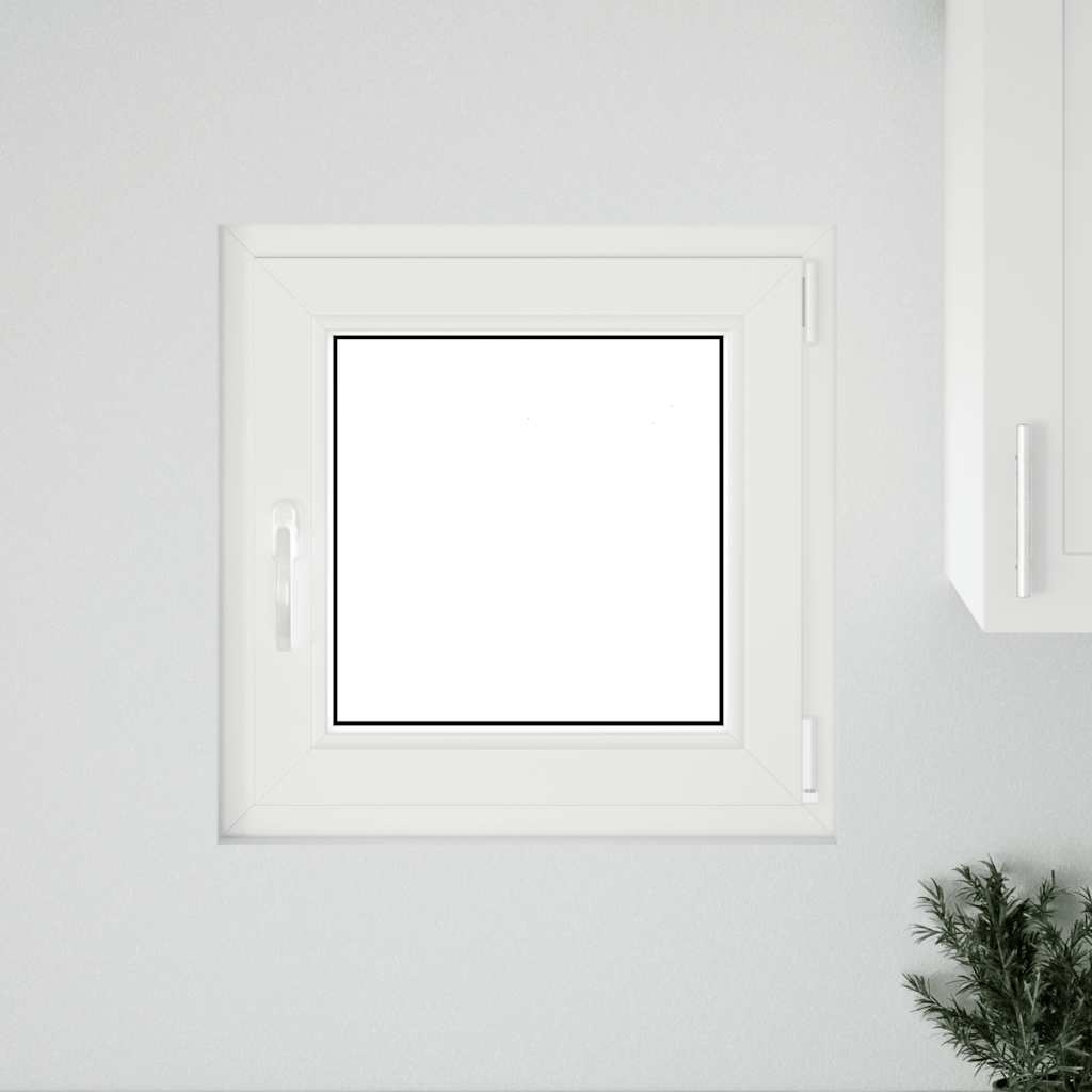 VidaXL Kelderraam "RISOR" 50x50 cm draai-kiep DIN rechts wit