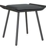 VidaXL Tuinstoelen 2 stuks Zwart 50x40x45 cm Poly Rattan