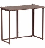 VidaXL Tuintafel inklapbaar 90x51x75 cm poly rattan bruin