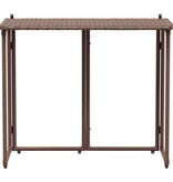 VidaXL Tuintafel inklapbaar 90x51x75 cm poly rattan bruin
