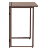 VidaXL Tuintafel inklapbaar 90x51x75 cm poly rattan bruin