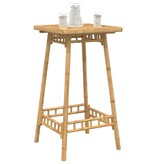 VidaXL Bartafel voor buiten vierkant 55x55x100 cm bamboe