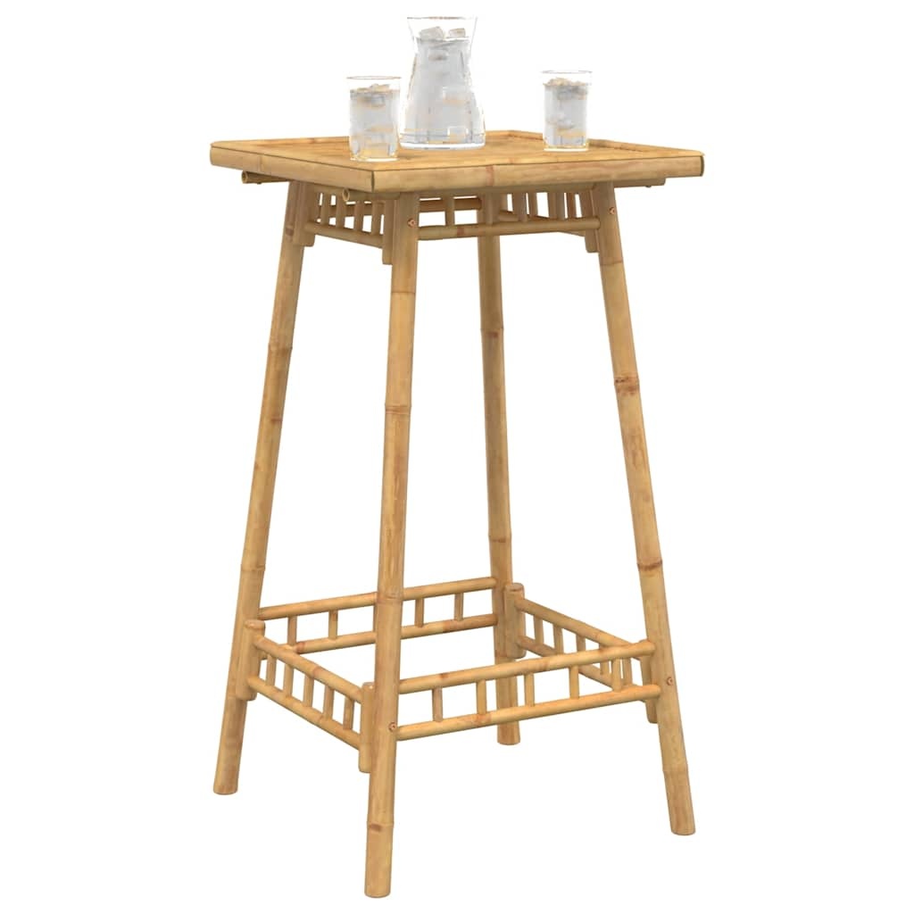 VidaXL Bartafel voor buiten vierkant 55x55x100 cm bamboe