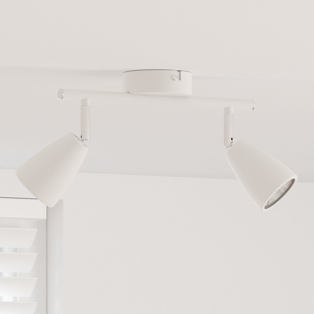 VidaXL Plafondspot 2 Weg Verstelbare Witte GU10