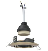 VidaXL Inbouwspots 24 stuks Rond GU10 Messing Ø90 mm Staal