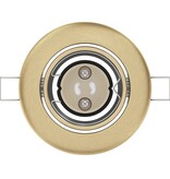 VidaXL Inbouwspots 24 stuks Rond GU10 Messing Ø90 mm Staal