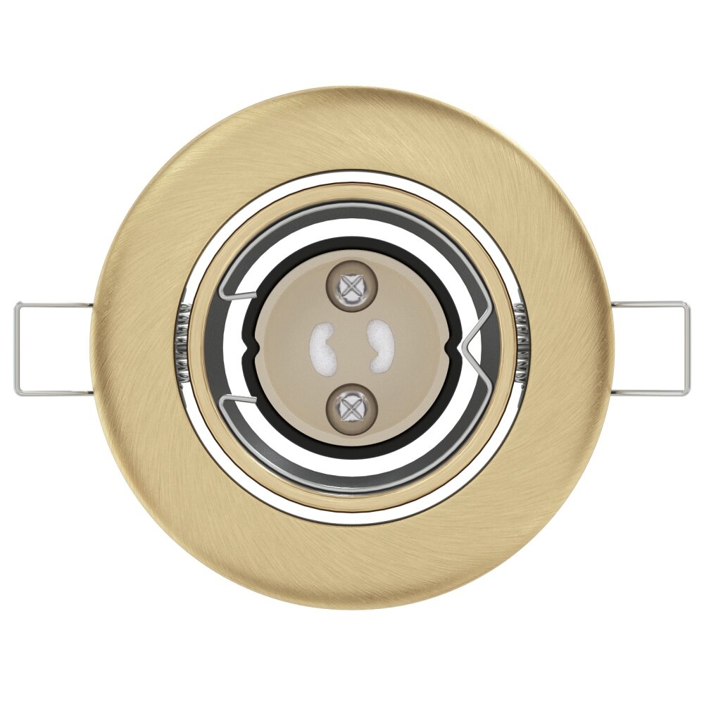 VidaXL Inbouwspots 24 stuks Rond GU10 Messing Ø90 mm Staal