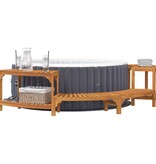 VidaXL Hot Tub Omgeving Halfrond 272x120.5x55.5 cm Massief Acacia Hout