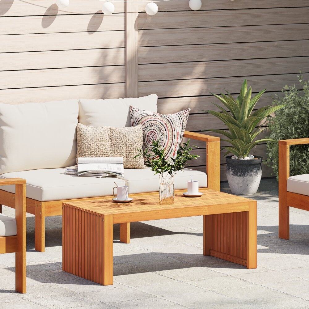 VidaXL Tuin Salontafel 90x45x35 cm Massief Hout Acacia