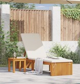 VidaXL Zonnebed 200x55x30 cm Massief Acaciahout