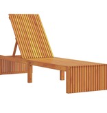 VidaXL Zonnebed 200x55x30 cm Massief Acaciahout