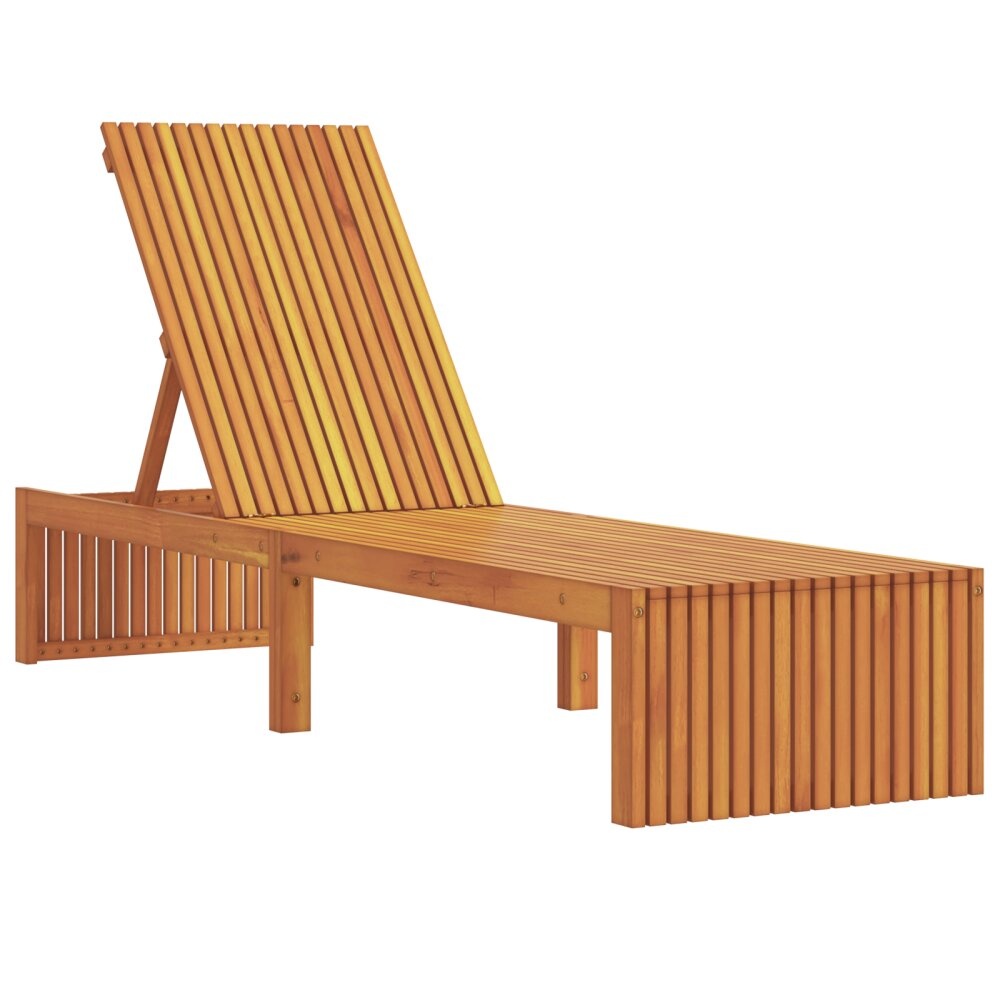 VidaXL Zonnebed 200x55x30 cm Massief Acaciahout