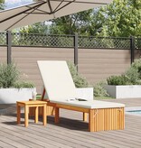 VidaXL Zonnebed 200x55x30 cm Massief Acaciahout