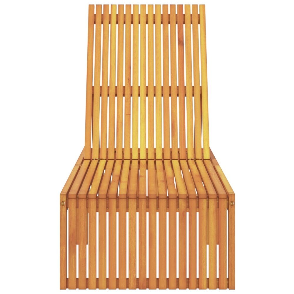 VidaXL Zonnebed 200x55x30 cm Massief Acaciahout